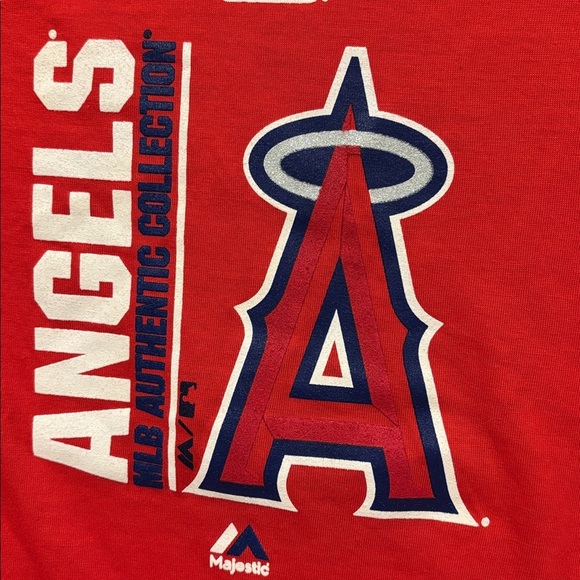 Majestic womens vneck Los Angeles Angels shirt Small - Picture 3 of 6